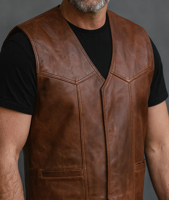 Classic Leather Vest – Crafted for Riders Who Value Timeless Style